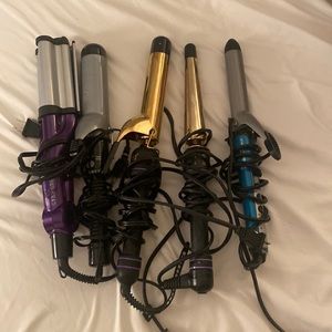 Hot tools curling irons and Bed Head crimper